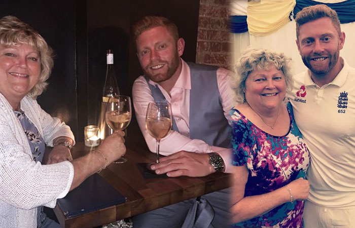 Jonny Bairstow with Mother Janet Bairstow
