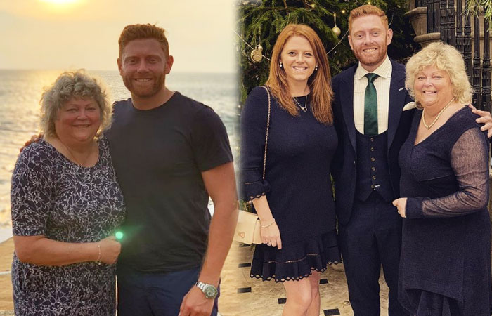 Jonny-Bairstow-with-Mother and Sister Rebecca Bairstow